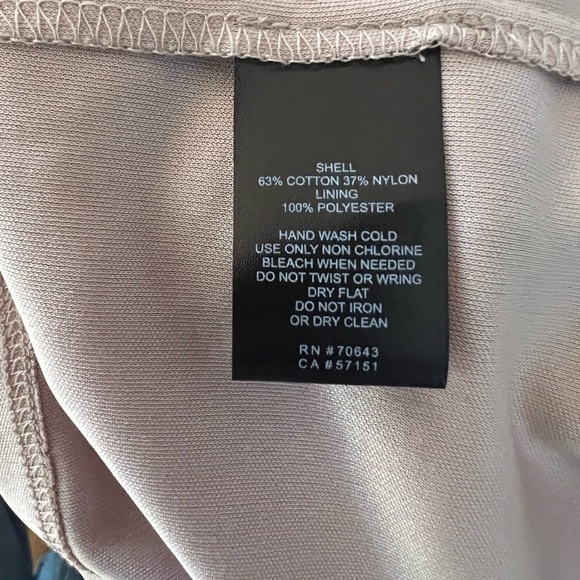 Jessica H Women's Navy Nude Lace Dress Size 6. 3/4 Sleeve - Picture 6 of 9